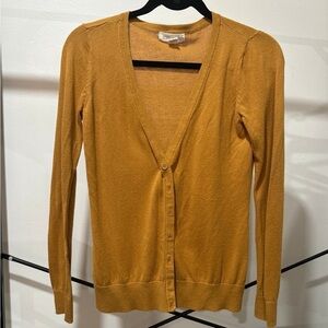 Forever 21 Mustard Yellow Cardigan Sweater